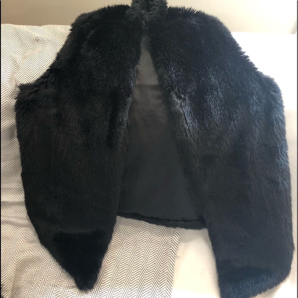 Faux fur vest
